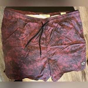 Maroon Pacsun Swim Trunks XL